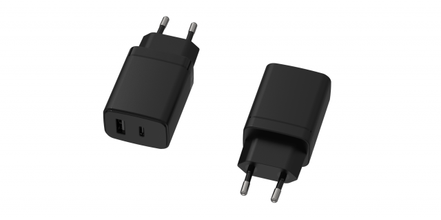 HNP30EU-1C1A – HN-Power GaN USB 1xType-C+ 1xA Steckernetzteil 30 Watt